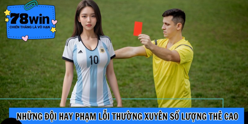 Những đội hay phạm lỗi thường xuyên số lượng thẻ cao